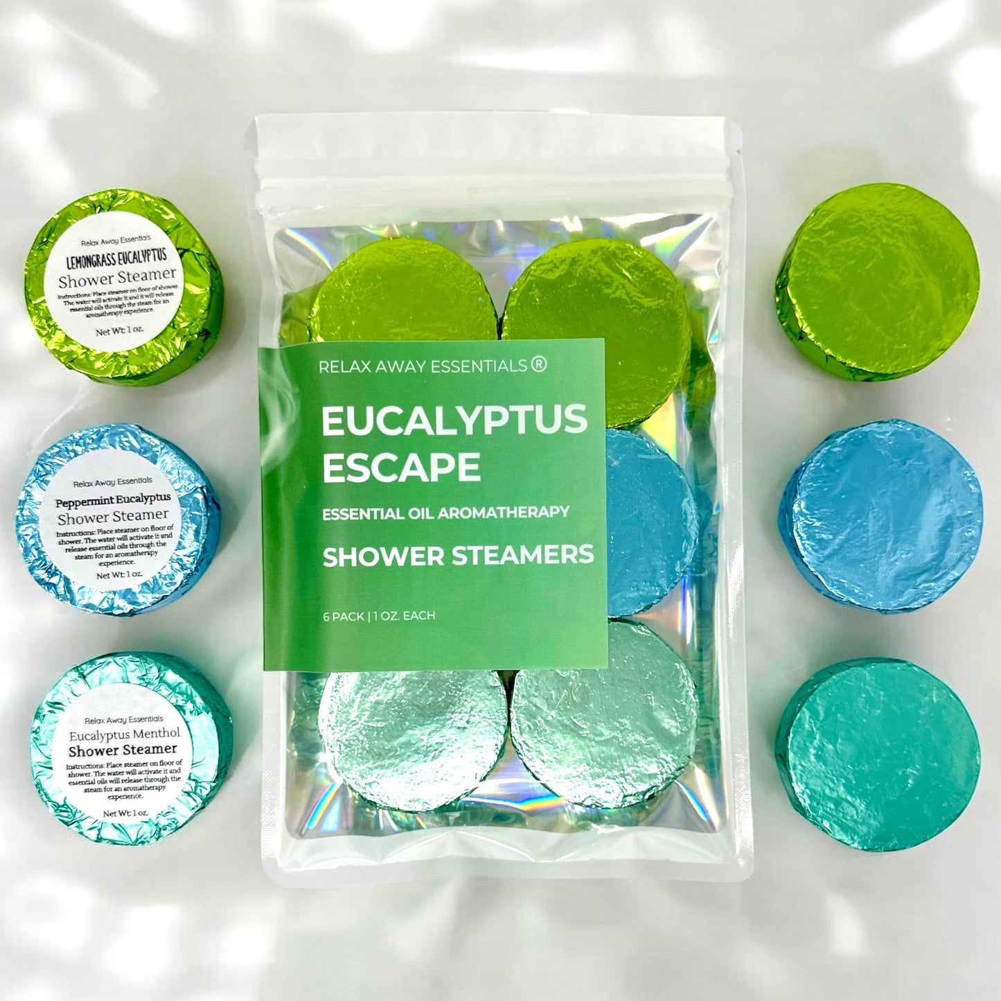 Eucalyptus Escape Shower Steamers 6 Pack