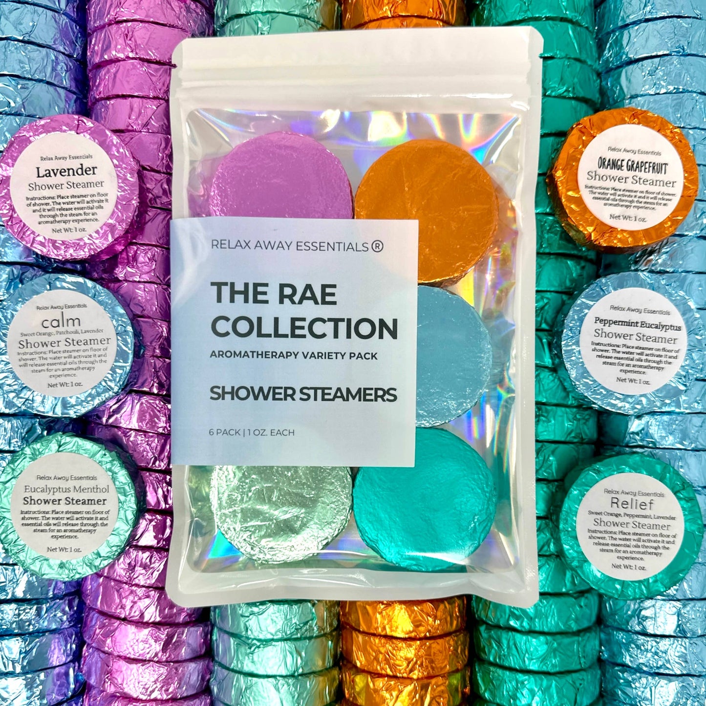 Variety Pack Shower Steamers 6 Pack - The RAE Collection