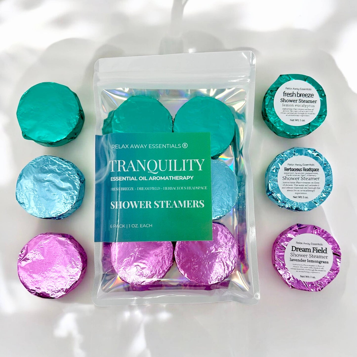 Tranquility Shower Steamers 6 Pack