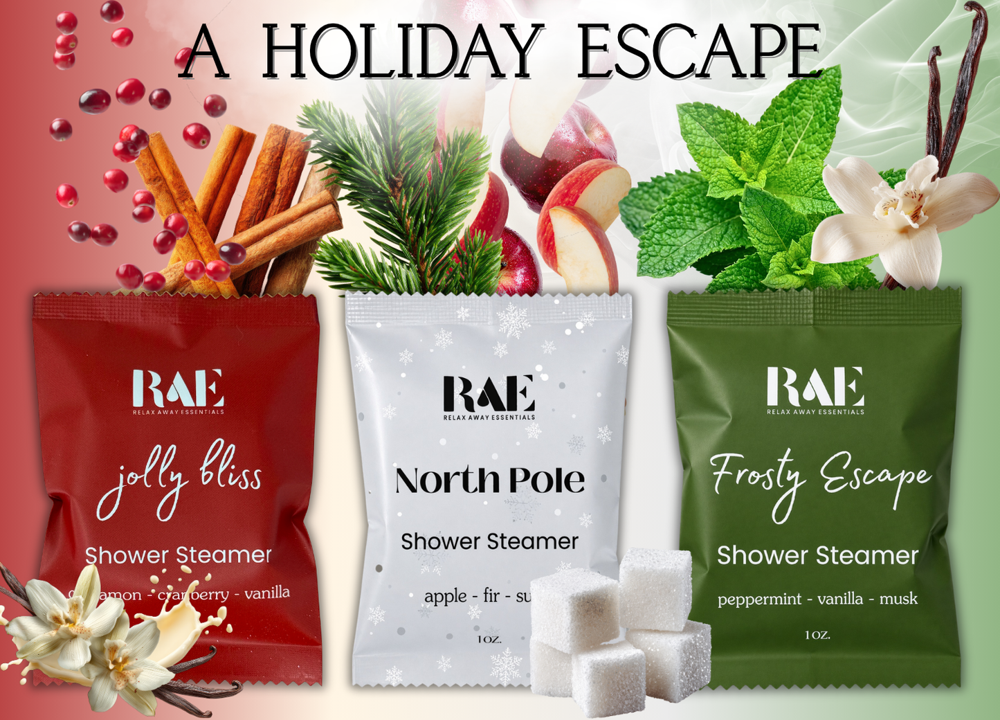 Santa's Spa Shower Steamers 6 Pack
