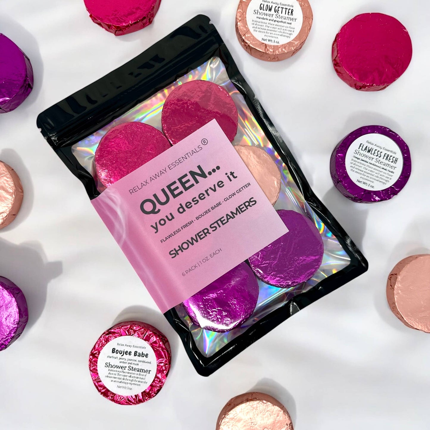 Queen... You Deserve It Shower Steamers 6 Pack