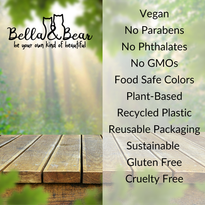 Set of 4 Mini Travel Bath Salts | Strawberry & Raspberry | I Love You Berry Much