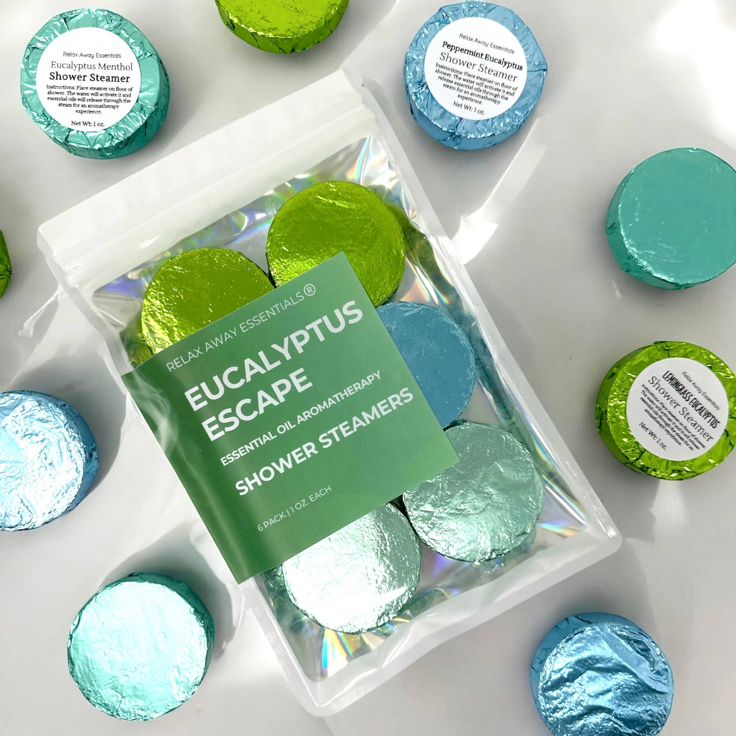 Eucalyptus Escape Shower Steamers 6 Pack