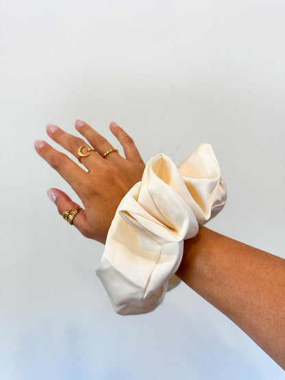 Satin Oversized Scrunchie Set (Cool Tones)