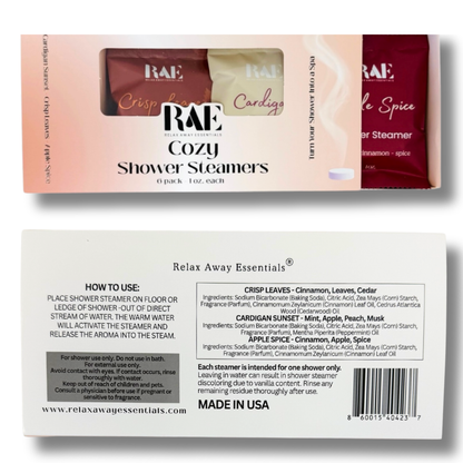Cozy Shower Steamers 6 Pack