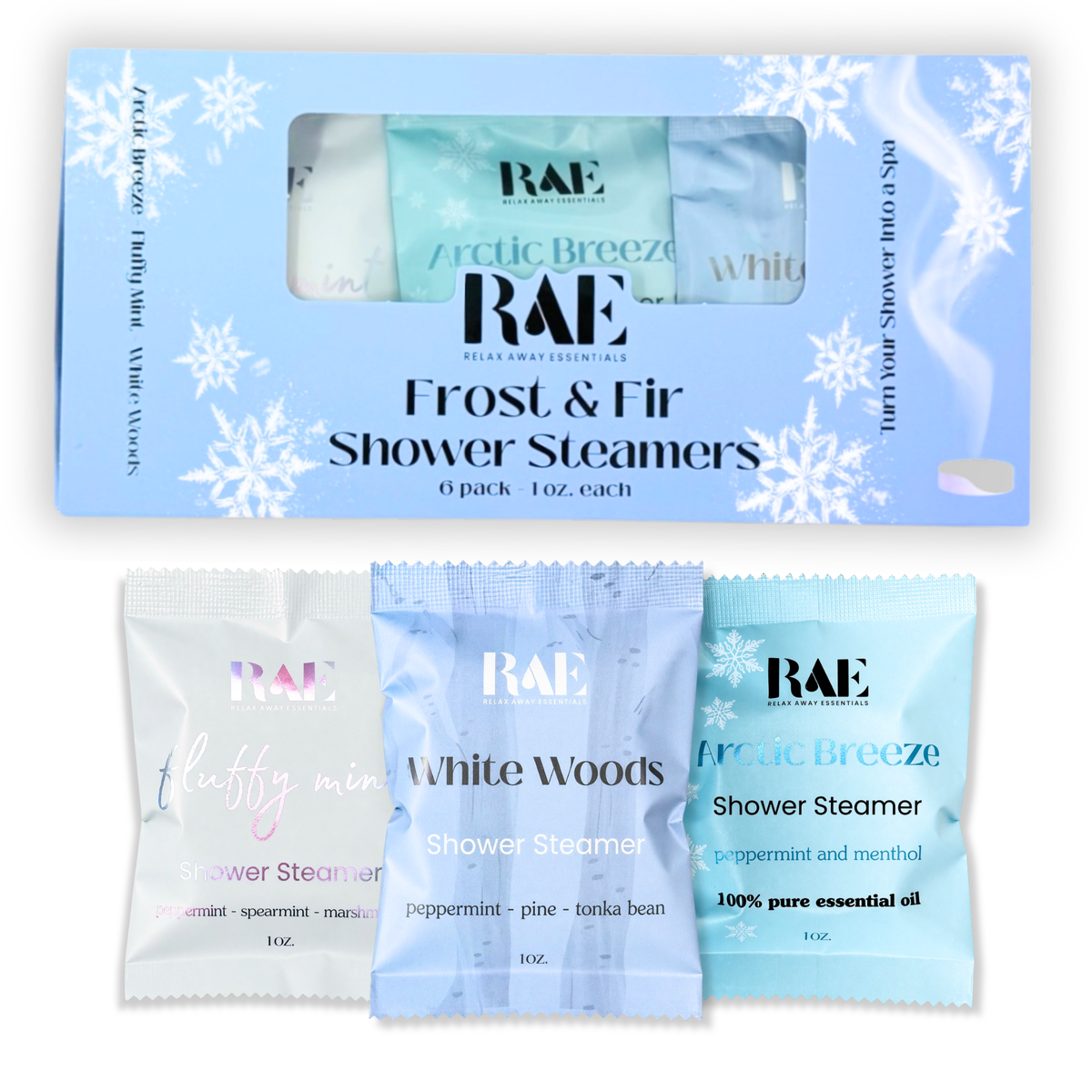 Frost and Fir Shower Steamers 6 Pack