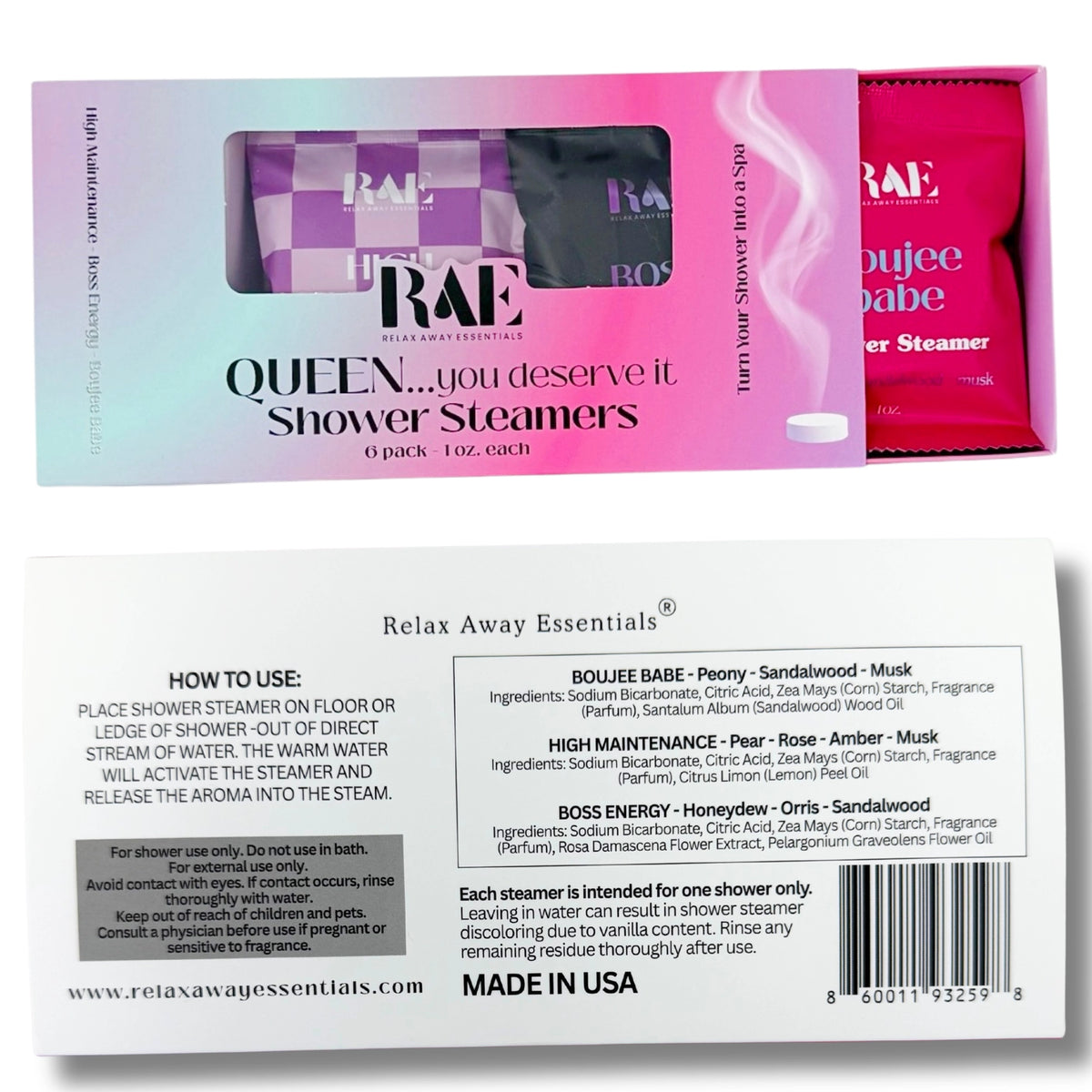 Queen Shower Steamers
