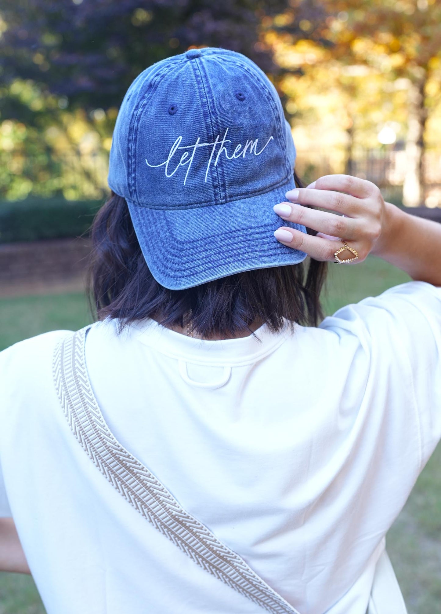 Let Them Vintage Embroidered Dad Hat