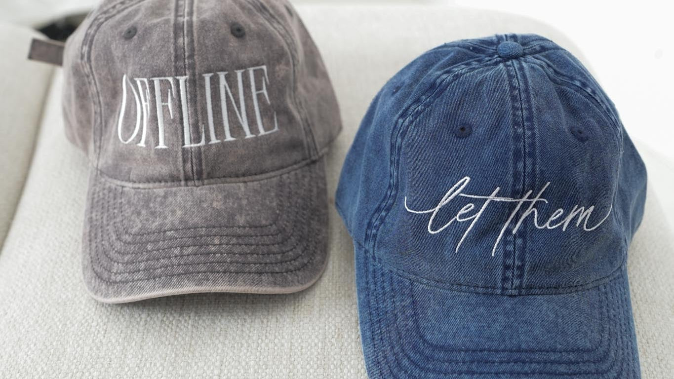 Let Them Vintage Embroidered Dad Hat