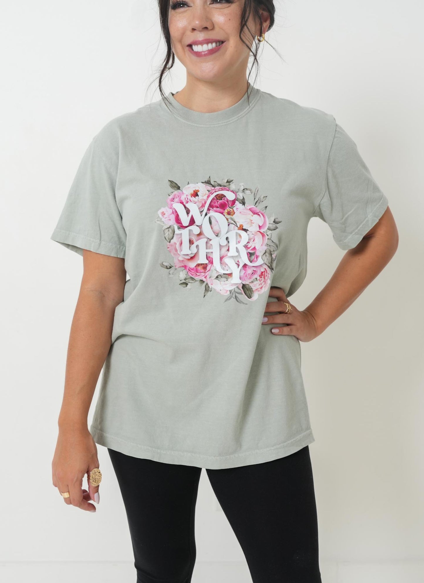 Worthy Floral Graphic Tee