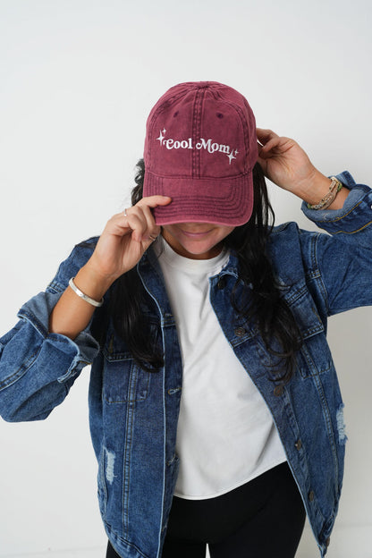 Cool Mom Vintage Embroidered Dad Hat