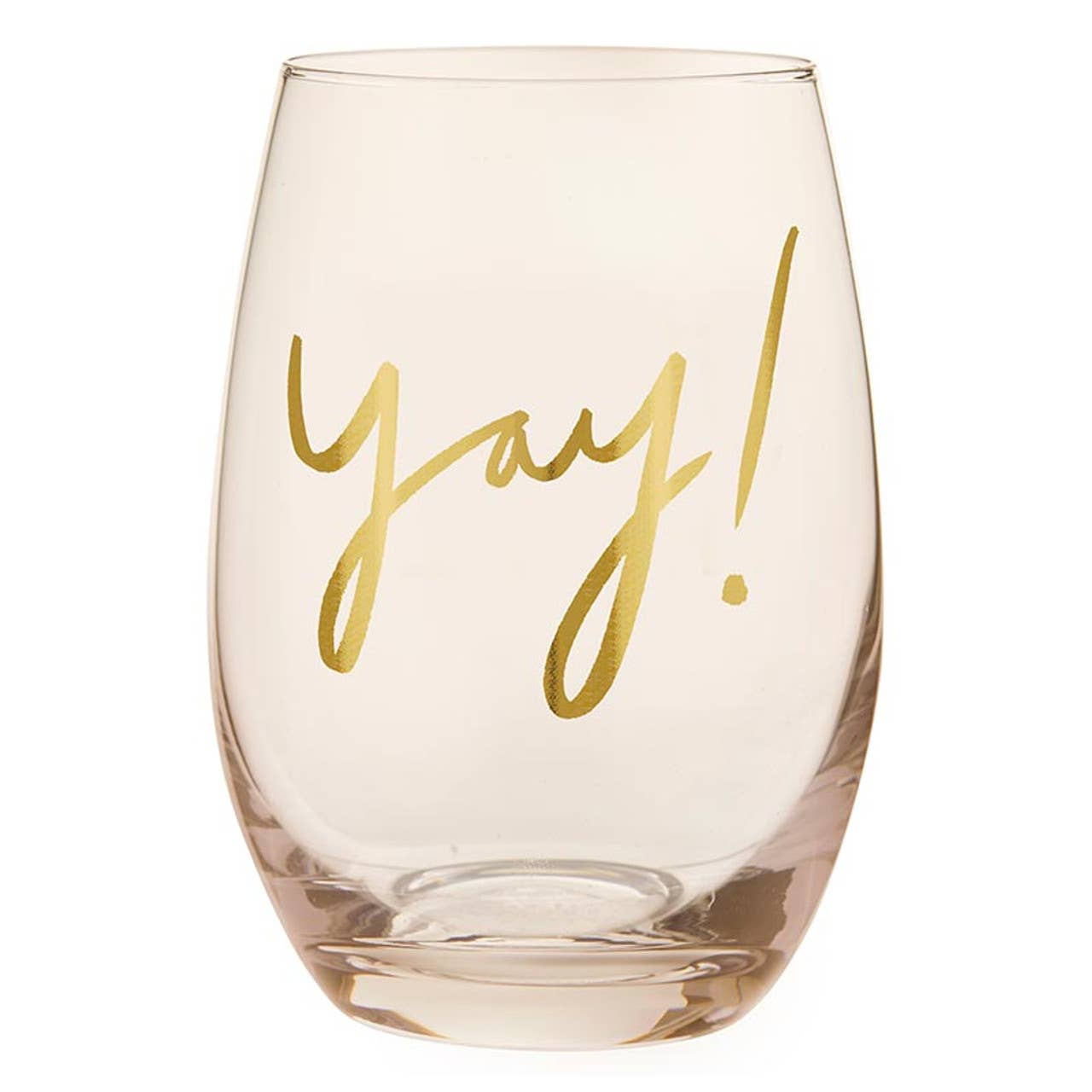 Stemless Wine Glass - Yay!