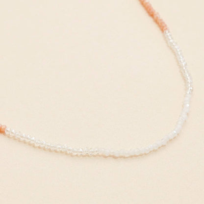Neutral Glass Beaded Necklace
