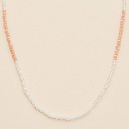 Neutral Glass Beaded Necklace