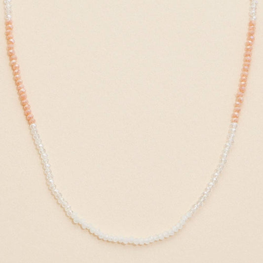 Neutral Glass Beaded Necklace