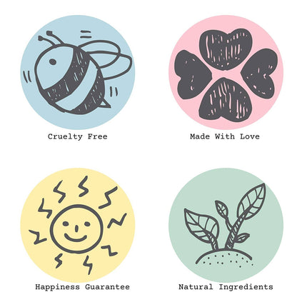 Set of 4 Mini Travel Bath Salts | Strawberry & Raspberry | I Love You Berry Much