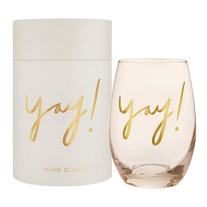 Stemless Wine Glass - Yay!