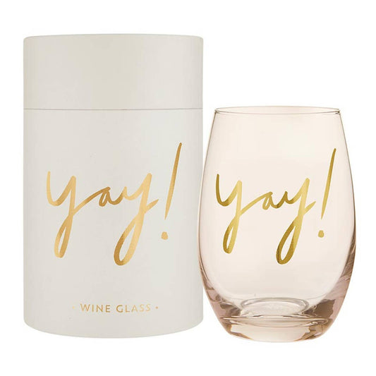 Stemless Wine Glass - Yay!