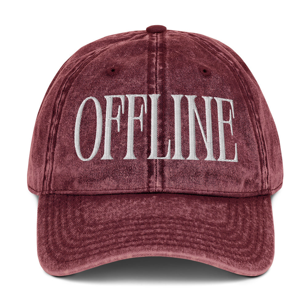 Offline Vintage Embroidered Dad Hat