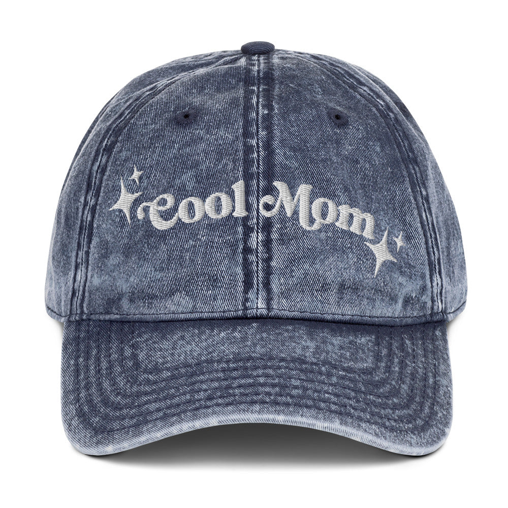 Cool Mom Vintage Embroidered Dad Hat