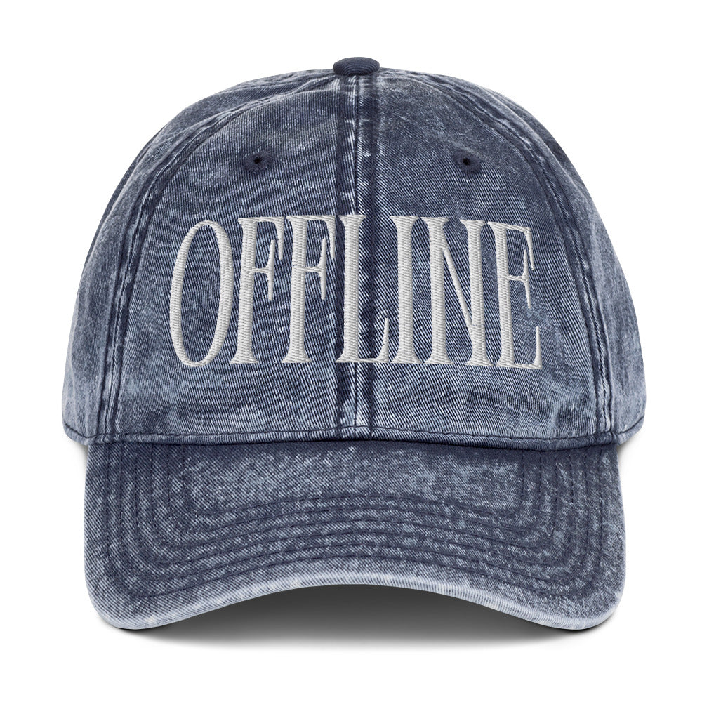 Offline Vintage Embroidered Dad Hat